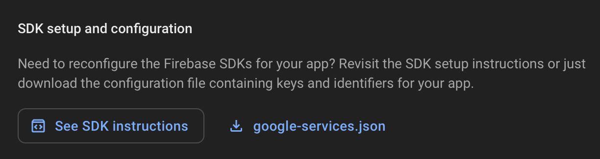 Android App Registration Screenshot